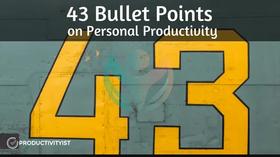 43 viñetas sobre productividad personal