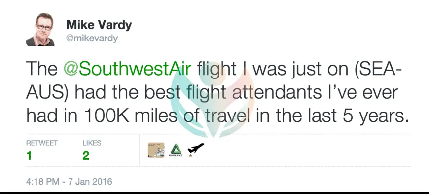 Mi tweet sobre la azafata de Southwest que encontró alegría en su trabajo