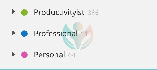 Capas de proyecto de Todoist